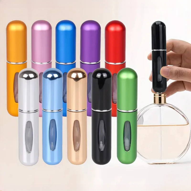 5ml Portable Mini Refillable Perfume Bottle With Spray Scent Pump Empty ...