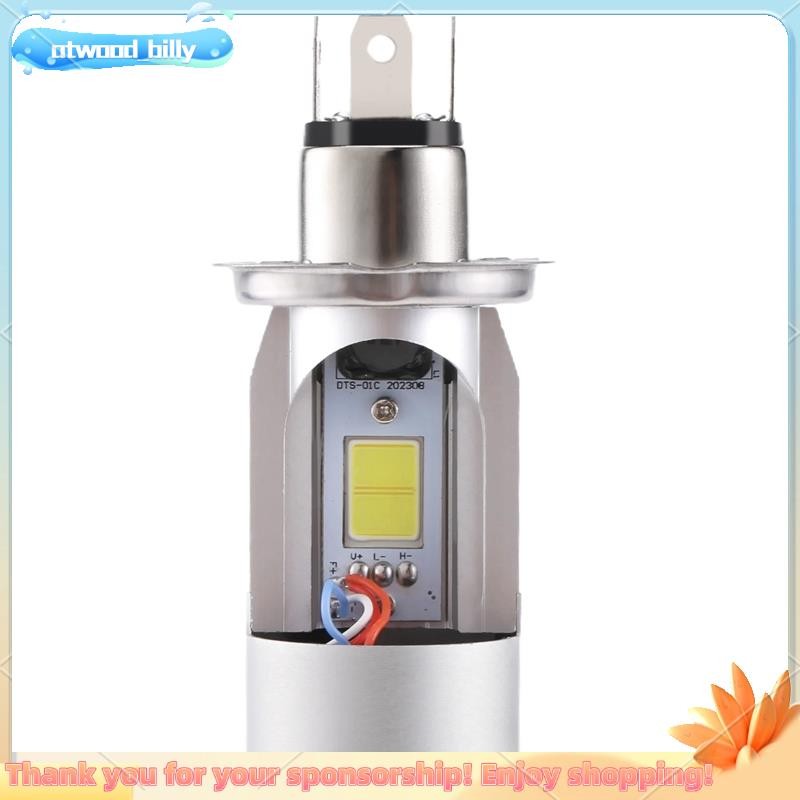 H4 LED Koplamp Lamp Motorfiets Hi/Lo Beam - 25W 3000lm Super 6000K Angel Eye Dagrijlicht