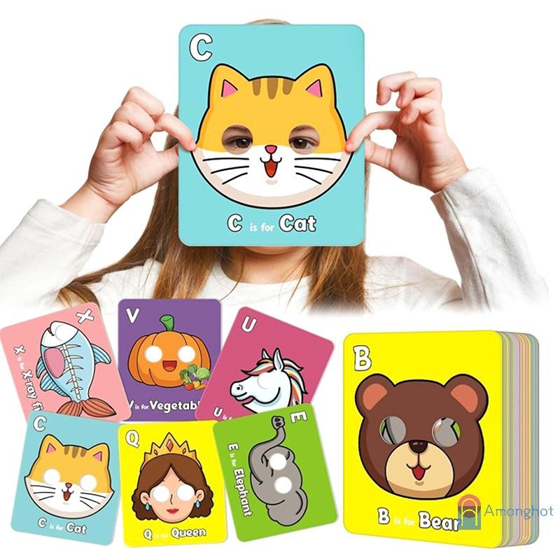 Amonghot> Alphabet Flash Cards,Giant ABC Animal Flash Cards For Toddler ...