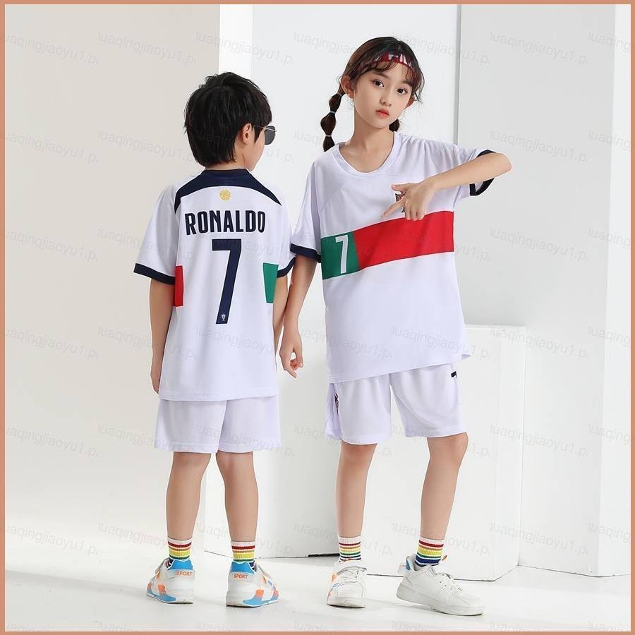 Maglia Da Calcio Portogallo Per Bambini – Set Maglia E Pantaloncini Rosso, 6-13 Anni