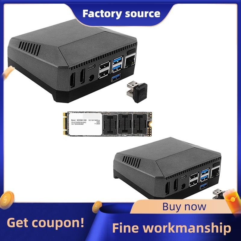 For Raspberry Pi 4 Argon M.2 Aluminum Case SATA SSD to USB 3.0 Adapter ...