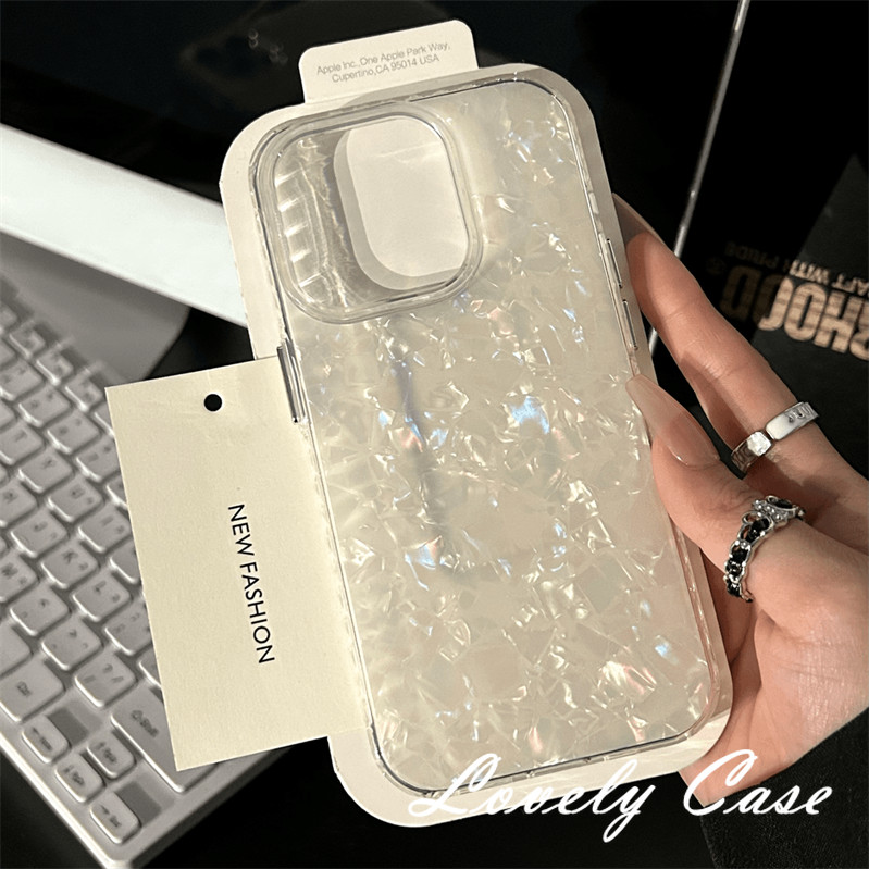 INS Korean Advanced Fashion Dreamy Shell Pattern Phone Case Compatible