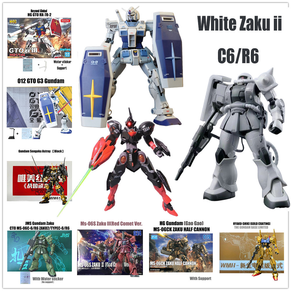 White Zaku ii C6/R6 Gundam Michaelis GM Spartan GTO RX-78-2 G3 Beyond ...