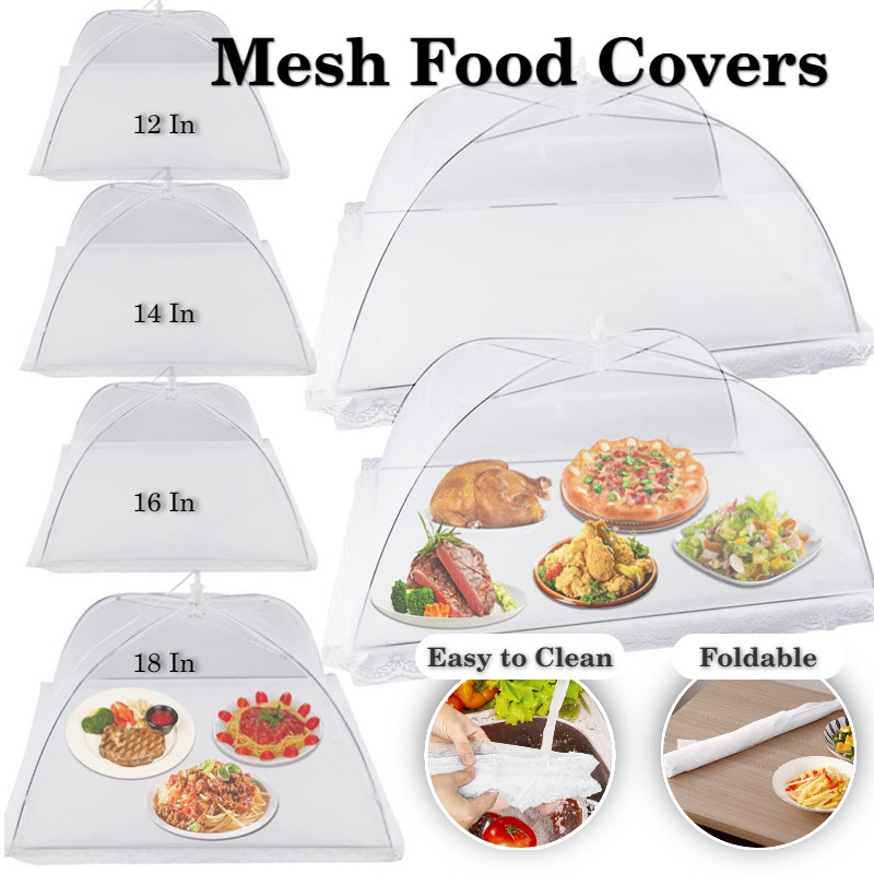 Mesh Food Cover Large and Tall Food Net Tent Umbrella Reusable For ...