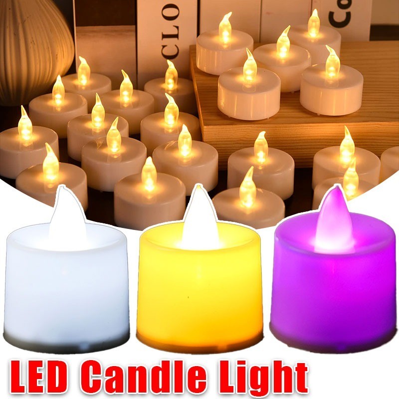 LED Flameless Candle Lamp Tea Lamp / Colorful Electronic Candles Lights ...