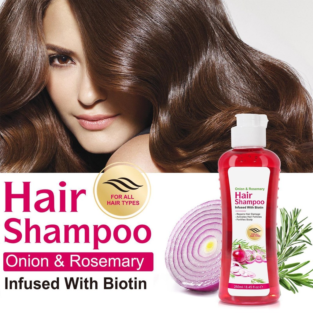 Onion Biotin and Rosemary Shampoo Treatment Hair Regrowth