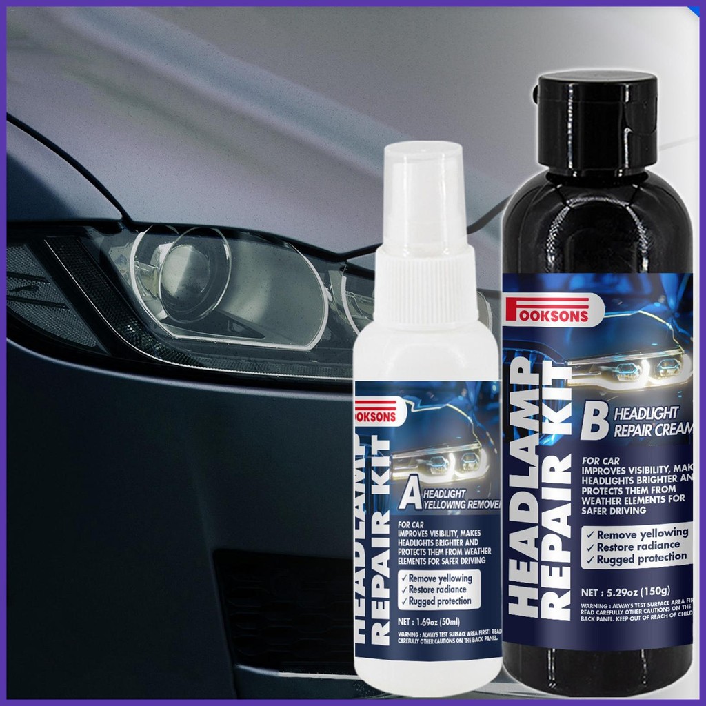 Headlight Cleaner And Restorer Kit Car Headlight Restoration Long