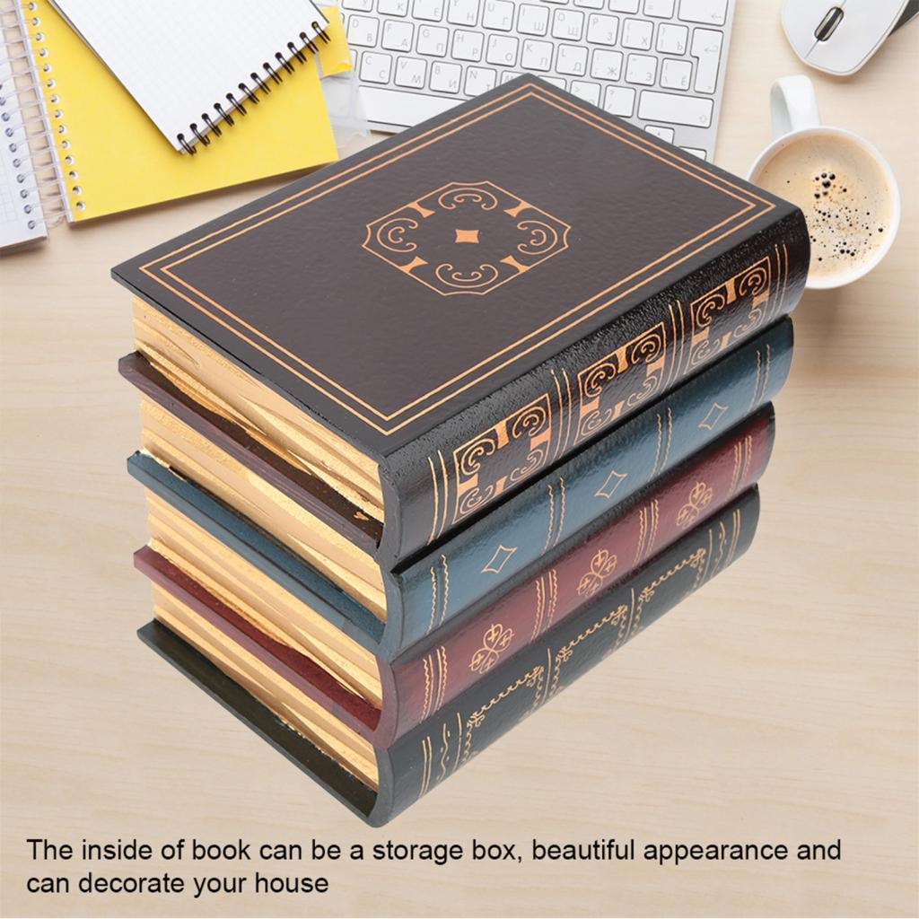 Storage Box European Style Memory Book Vintage Decorative Fake Hiding ...