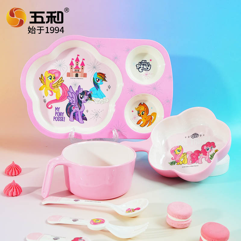 My Little Pony Melamine Compartment Dinner Plate Children Food Grade ...