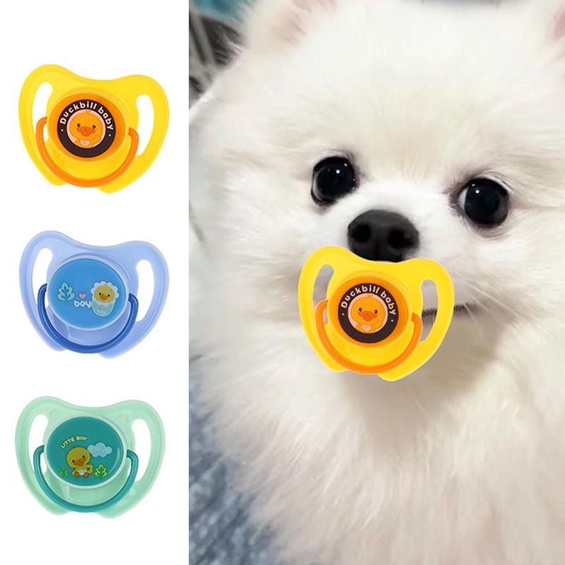 OYPH Practical Pet Calming Pacifier Soft Silicone Dog Molar Toy Durable ...