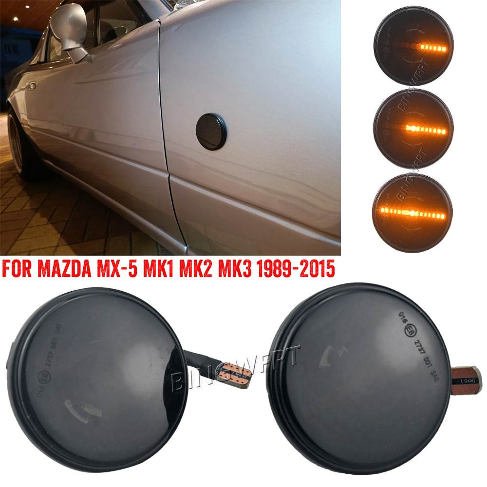 Pair For Mazda MX5 MX5 MK1 MK2 MK3 Turn Signal LED Side Marker Light