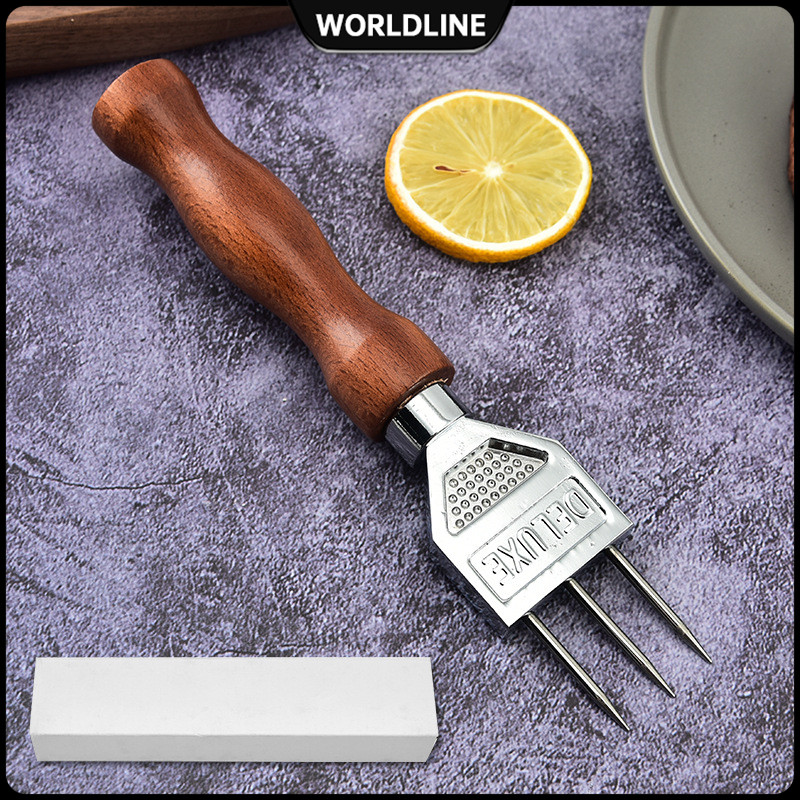 Trident Ice Pick Ice Crusher Manual Ice Chipper With Solid Wood Handle ...