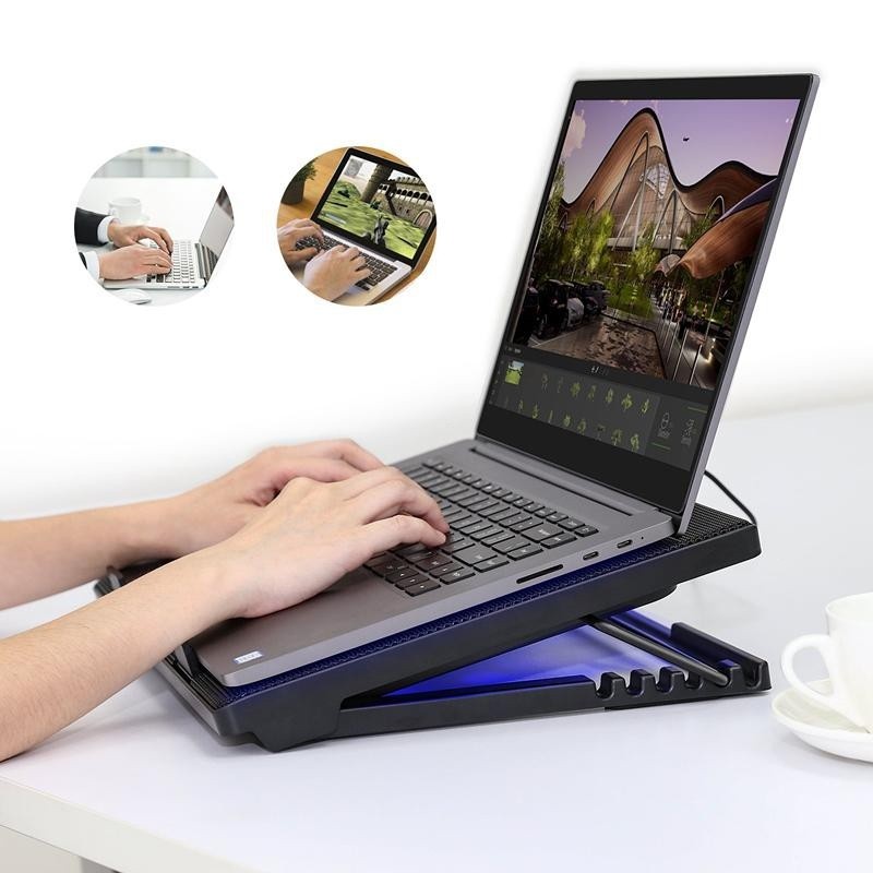 Notebook radiator Laptop cooling pad With 2 Fans For 14 17 Inch Laptop