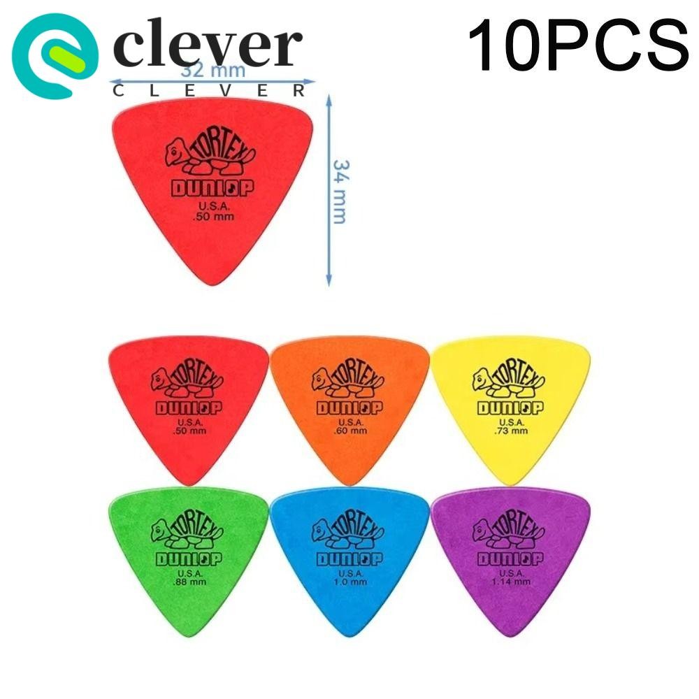 CLEVER 10pcs Dunlop Guitar Picks, Anti-slip Style 0.5/0.6/0.73/0.88/1.0 ...