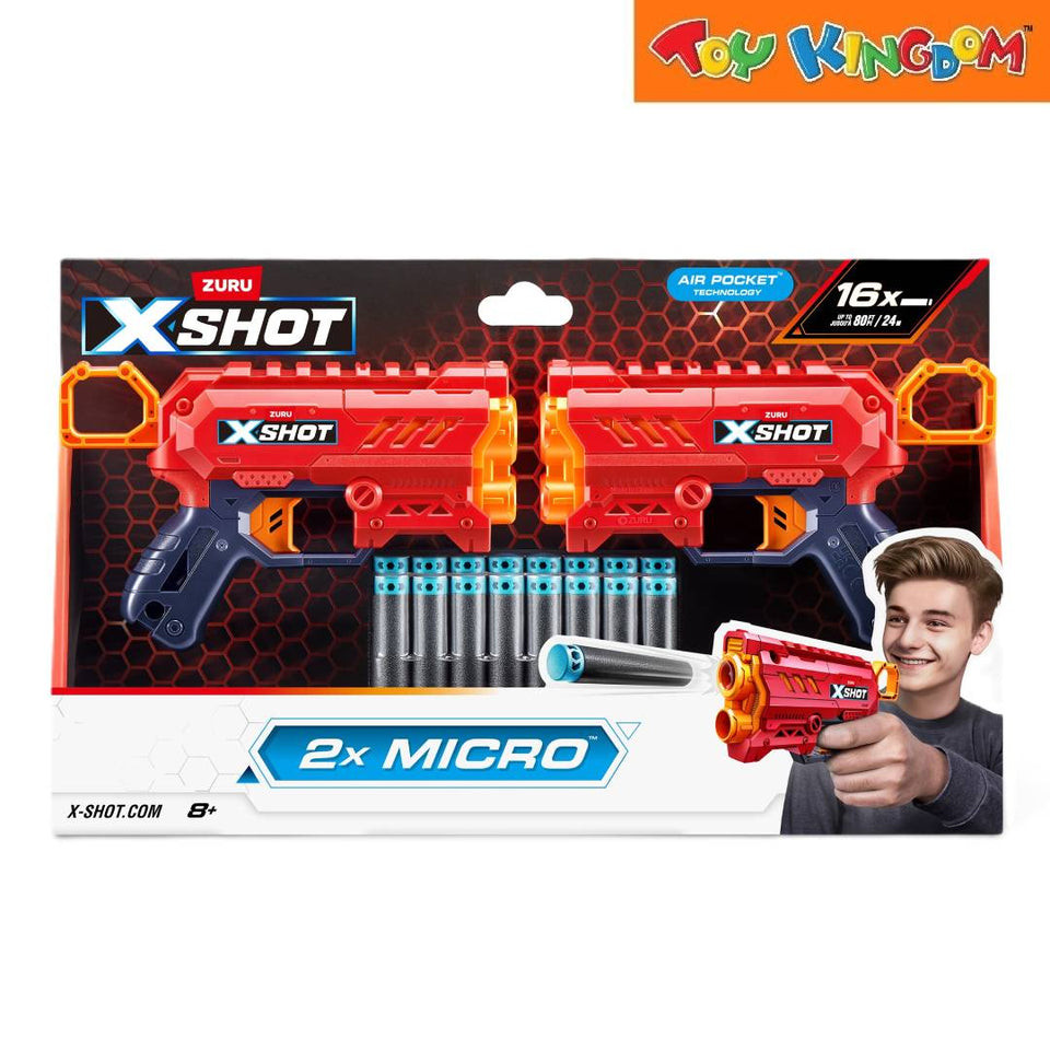 X-Shot 2 x Micro 16pcs Dart Blaster | Shopee Philippines