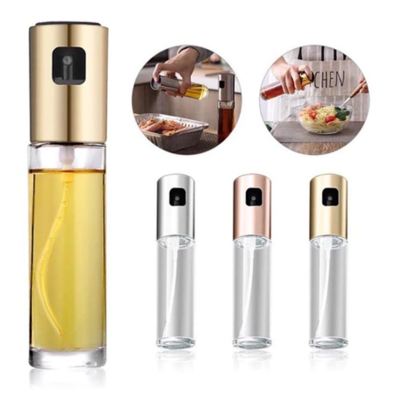 Oil Spray Bottle Kitchen Spray Transparent Vinegar Bottle Dispenser ...