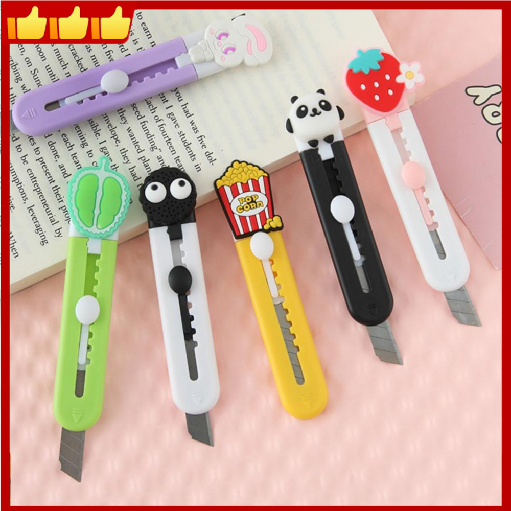 Cute Fruits Animals Toy Utility Knife Mini Portable Paper Cutter ...