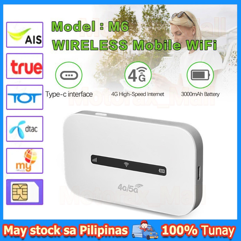M6 4G/5G Pocket Wireless Router Pocket WiFi Openline LTE Hotspot Router ...