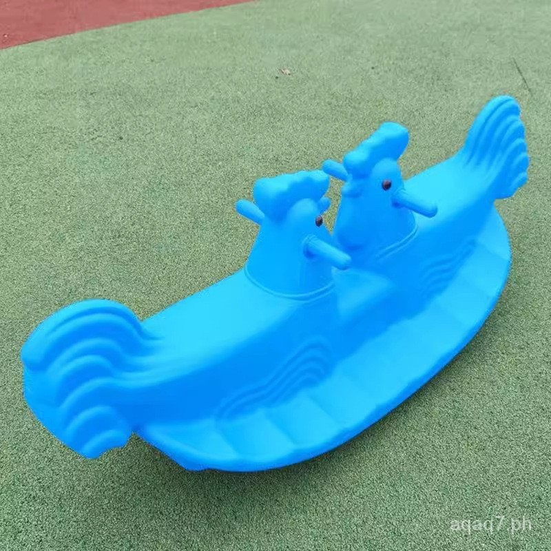 Children's Double Seesaw Baby Indoor Rocking Horse Kindergarten Plastic ...