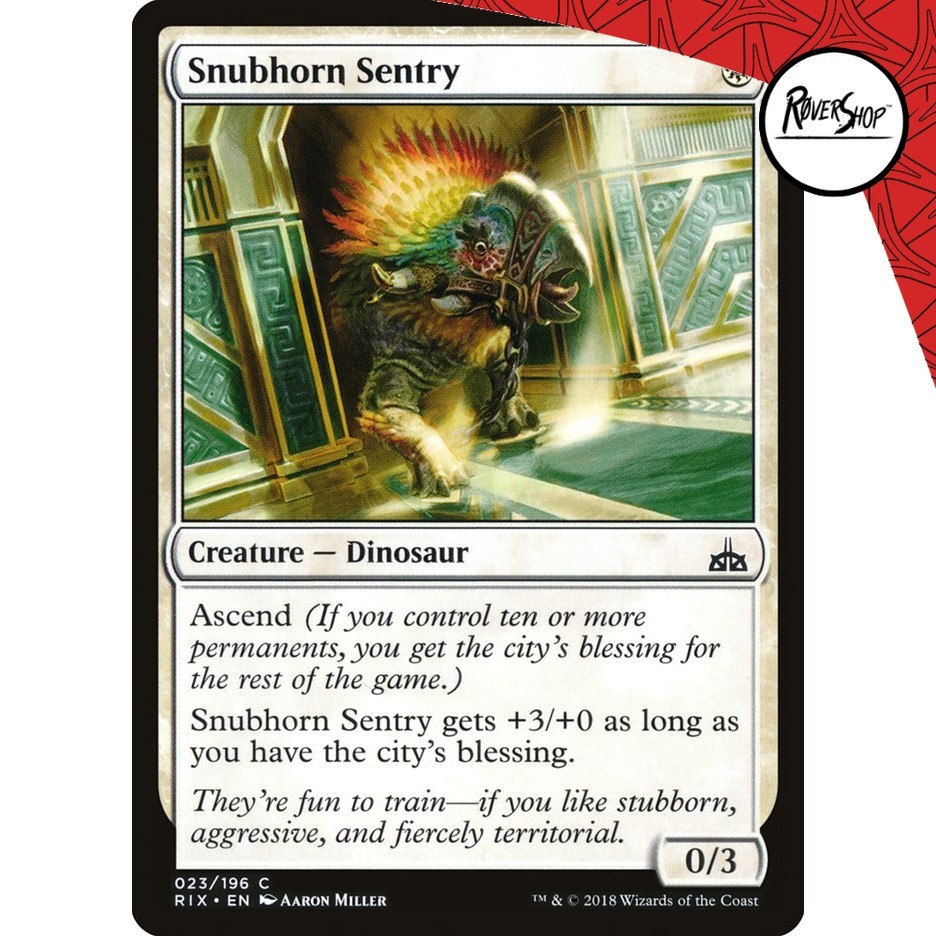 Magic The Gathering Card : Snubhorn Sentry | Shopee Philippines