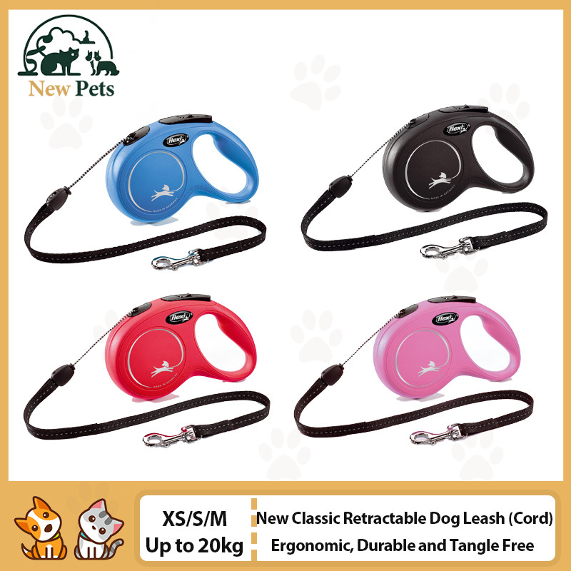 Image showcasing FLEXI New Classic Retractable Dog Leash (Cord), Ergonomic, Durable and ...