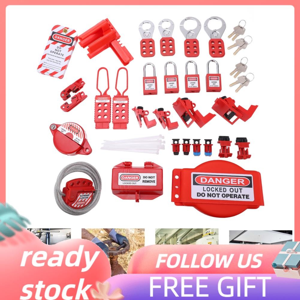 Hanhan1 Lockout Tagout Kit - Safety Padlocks Loto Hasps Tags | Shopee ...