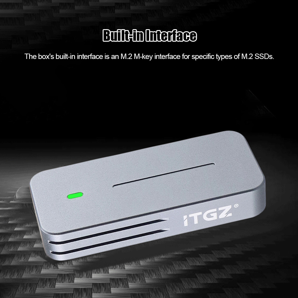 UK USB3.2 Gen2 M.2 NVME SSD Cases Enclosure M-key Aluminum Alloy for ...