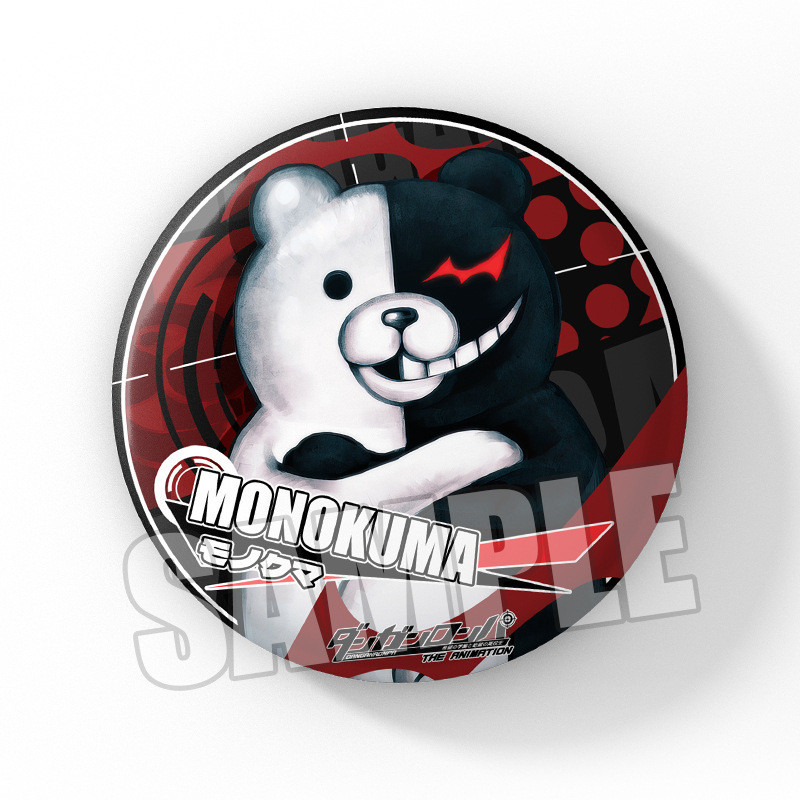 Danganronpa 75mm Big Badge Game Merch Kirigiri Kyoko Monokuma Tinplate ...
