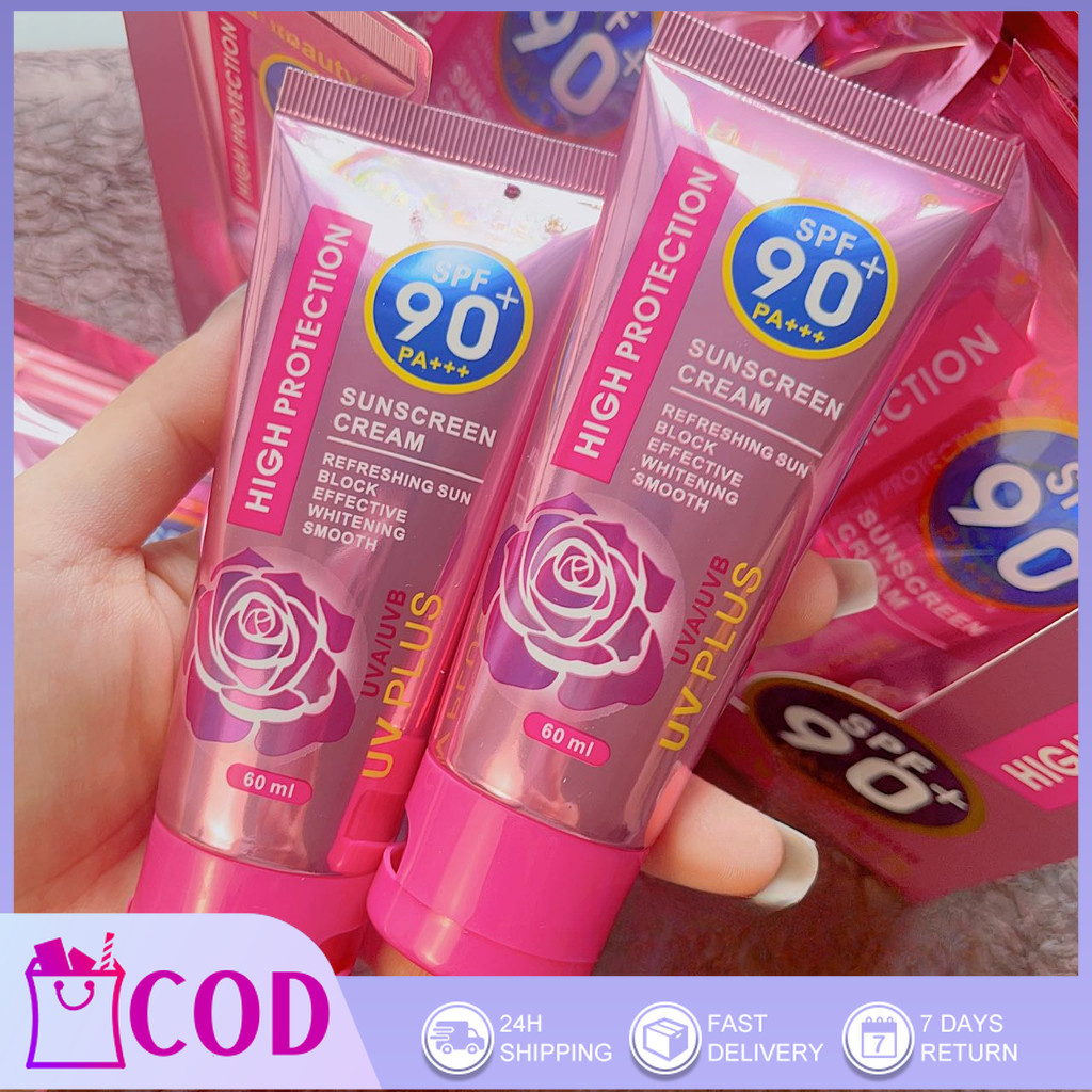 Sunscreen spf 90+ high protection UV PLUS 60ml skin care facial skin ...