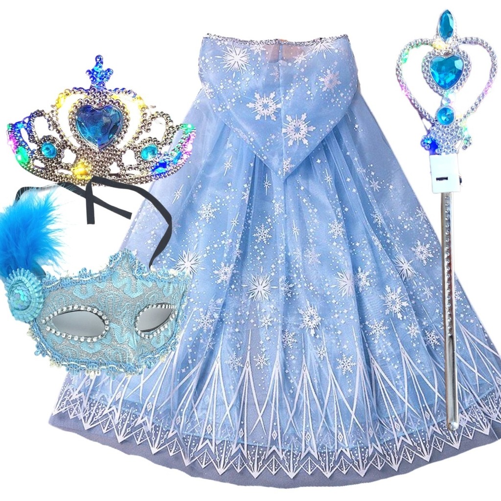 Luminous Elsa Cloak Cloak Set Children's Day Christmas Performance ...
