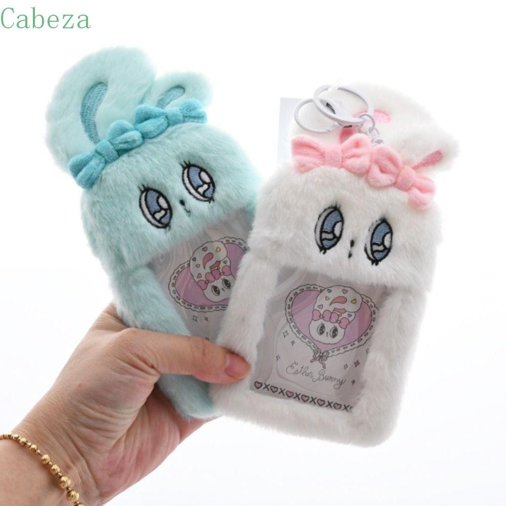 CABEZA Plush Esther Bunny Stuffed Doll, Pearl Necklace Bow Esther Bunny ...