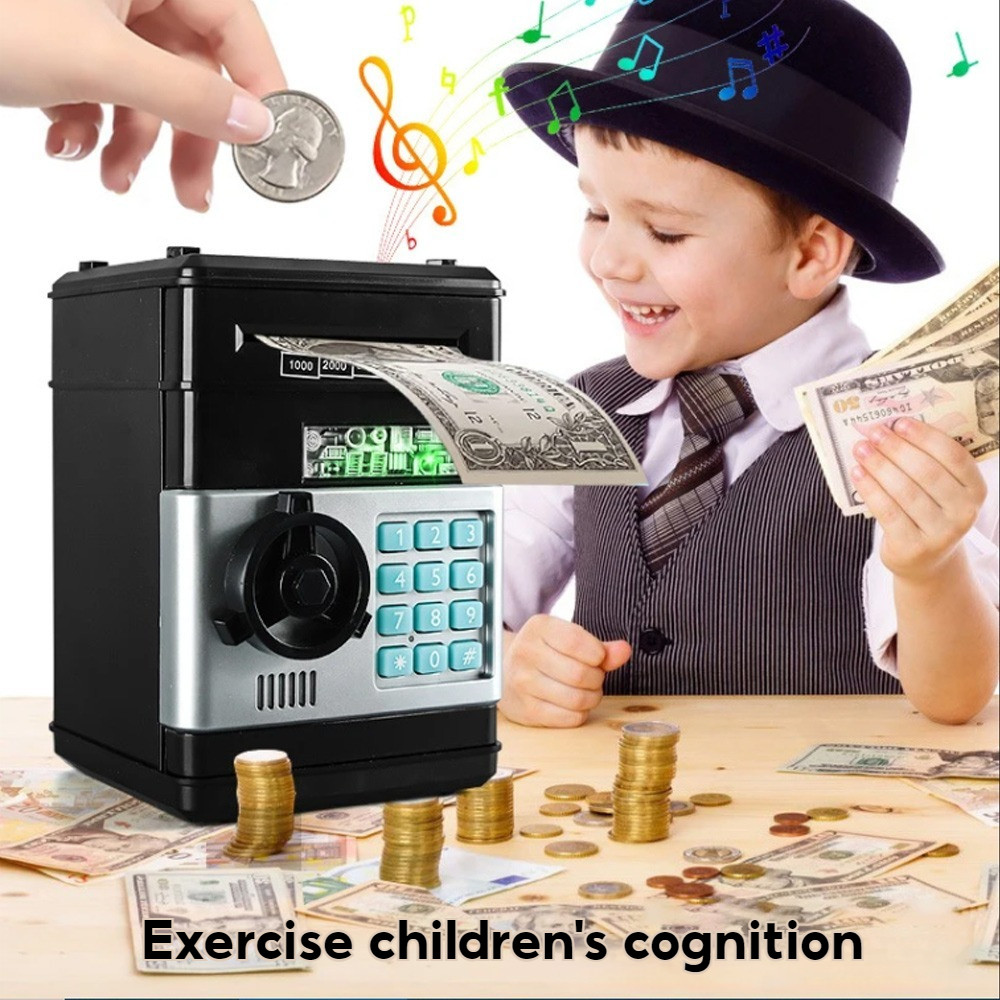 Intelligent Alkansya Coin Atm Machine Saving For Box Money Kids Bank ...