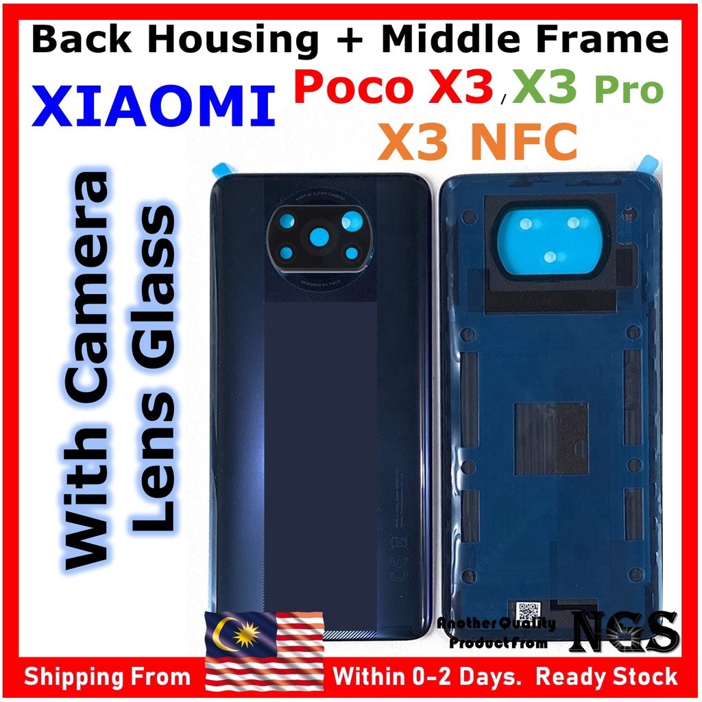 Full Set Back Housing Back Cover Fit For XIAOMI POCO X3 POCO X3 Pro ...
