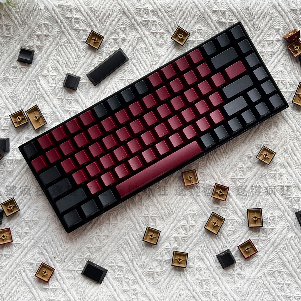 New Red Samurai Red Samurai Side Engraved Keycap Two-Color Original ...