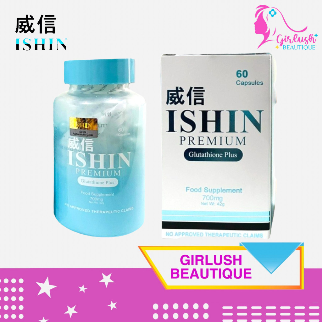 ishin premium glutathione plus ISHIN Glutathione Premium Glutathione Plus Food Supplement, 60 Capsules main image 0