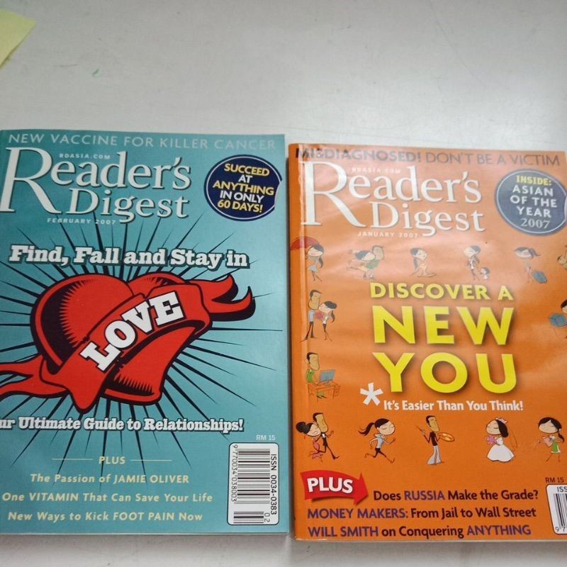 Reader's Digest Magazine 2007 | Shopee Philippines