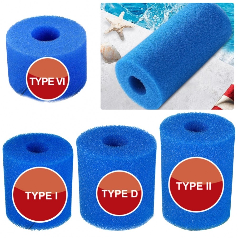 For Intex Type I II VI D Reusable Washable Swimming Pool Filter Sponge