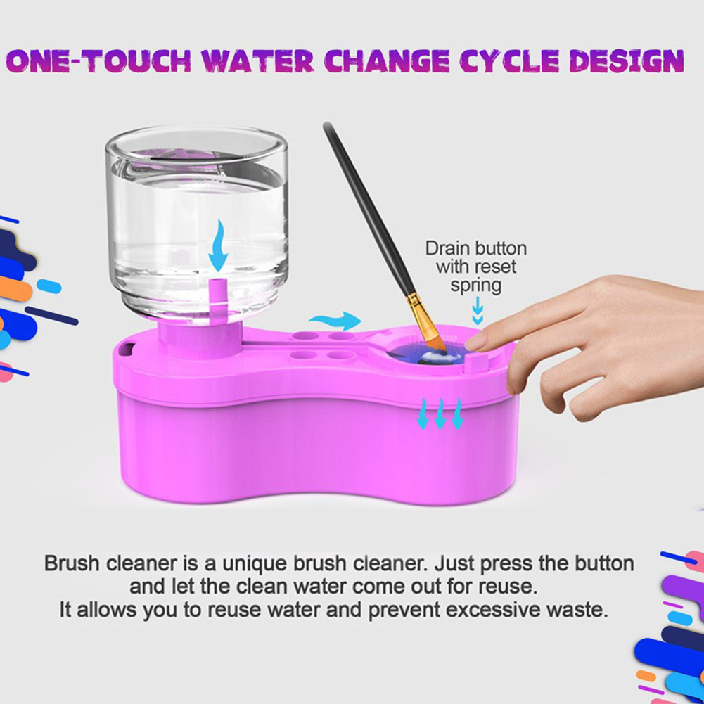 Paint Brush Cleaner with Drain Brush Rinser Water Circulation Paint ...