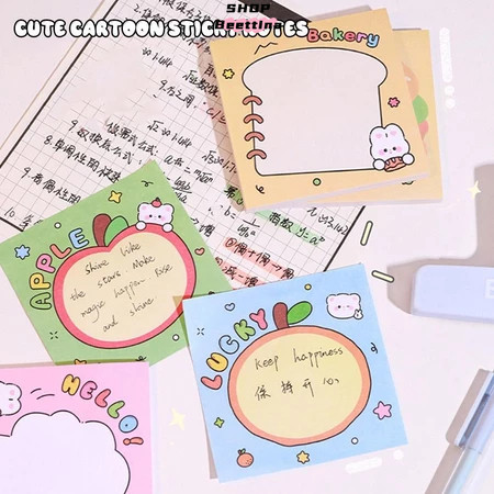 Cartoon HELLO Series Sticky Note Post-it Note (1 pc Contains 50 sheets ...