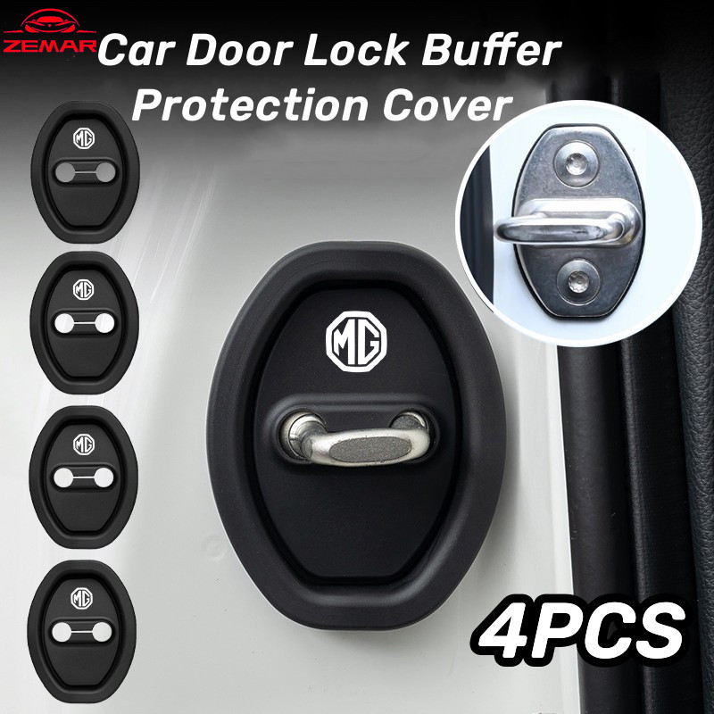 4Pcs MG Silicone Car Door Lock Protection Cover Door Lock Shock ...
