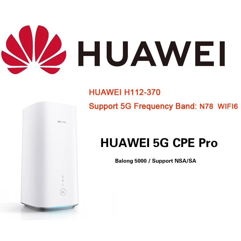 HUAWEI H112-370 5G Router with Sim Card Unlock Wireless Modem 5G Mobile ...