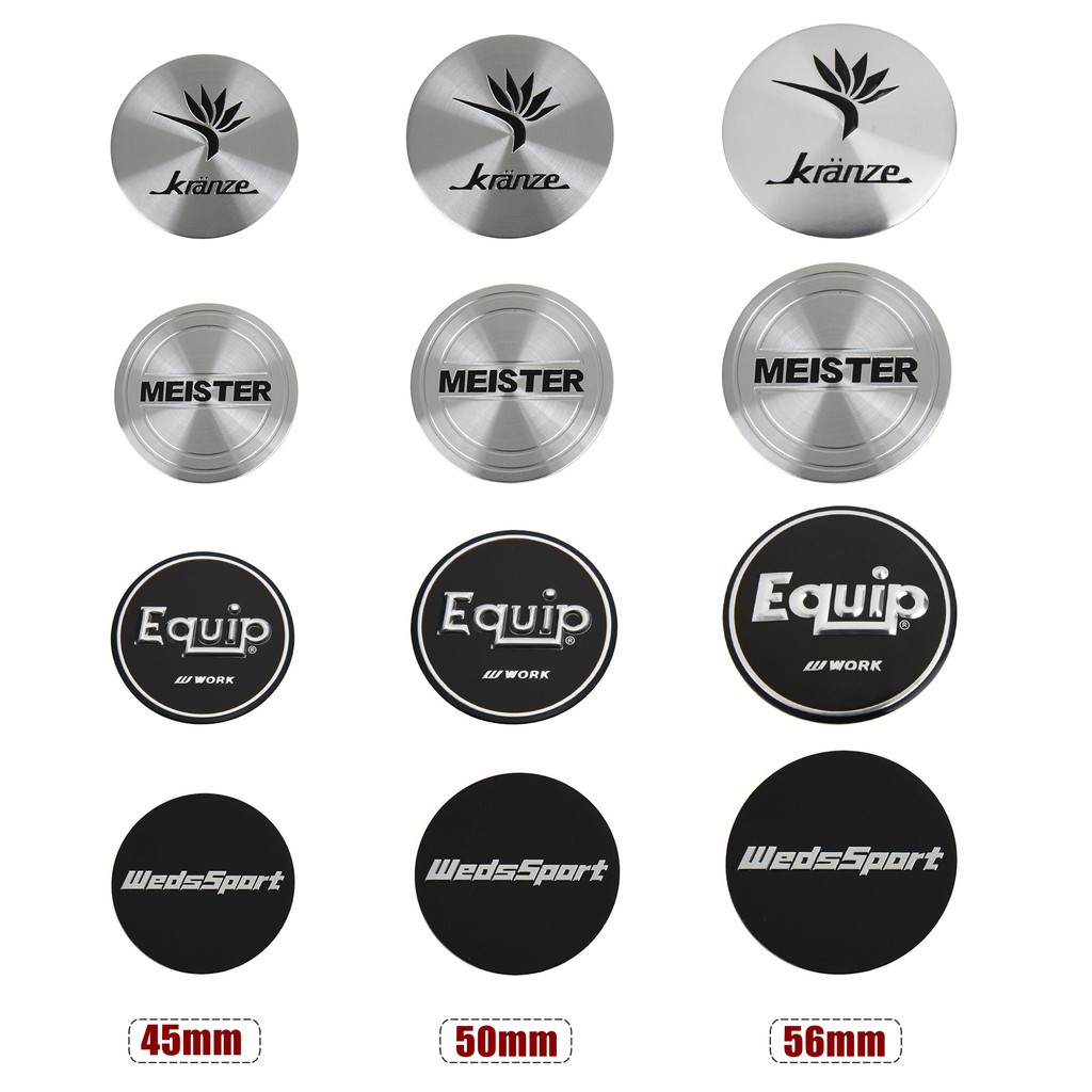 45MM Car Racing Wheel Center Emblem KRANZE 50MM WEDSSPORT Logo 56MM ...