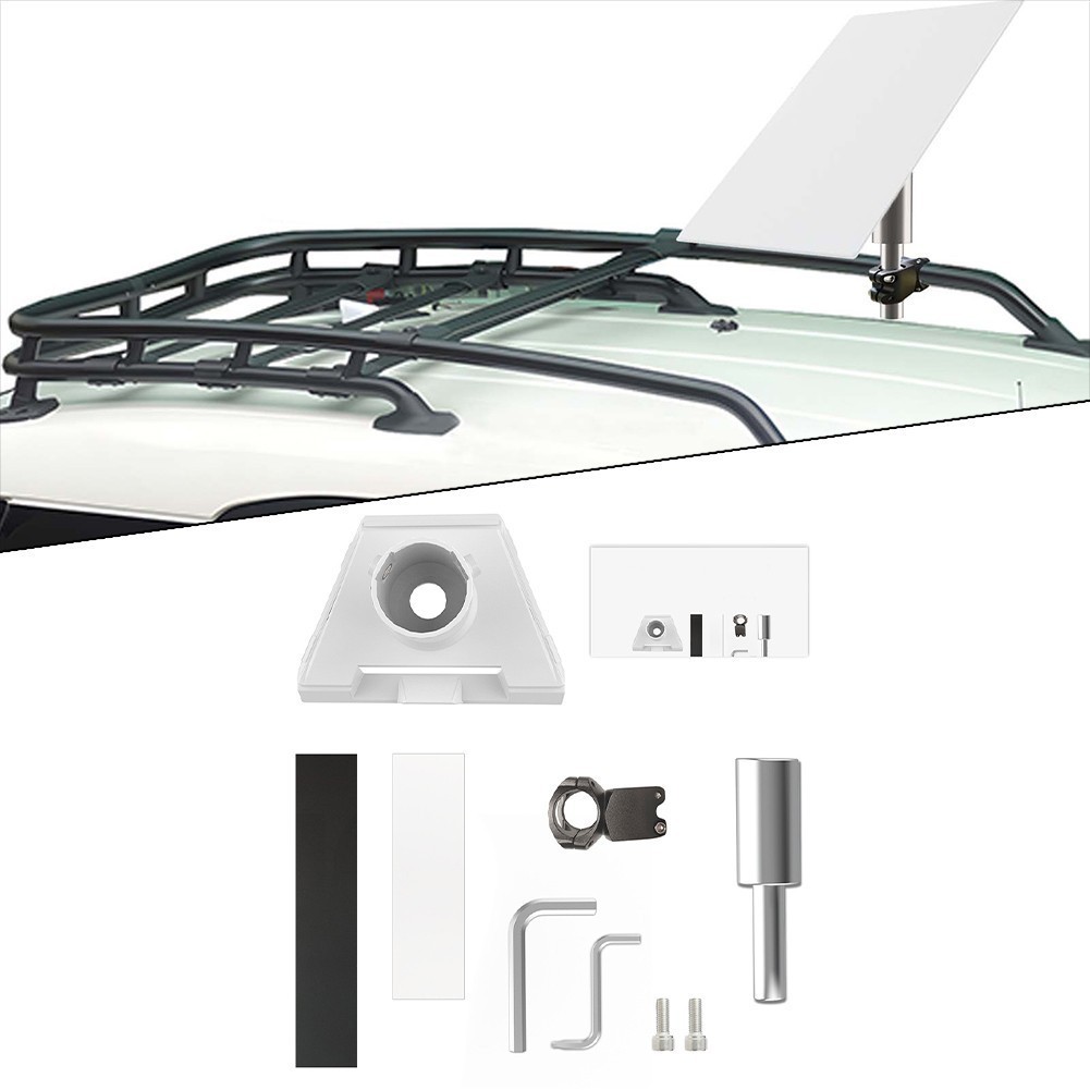 Ladder Mount Roof Rack Horizontal Circular Pipes L Type Wrench Plastic ...