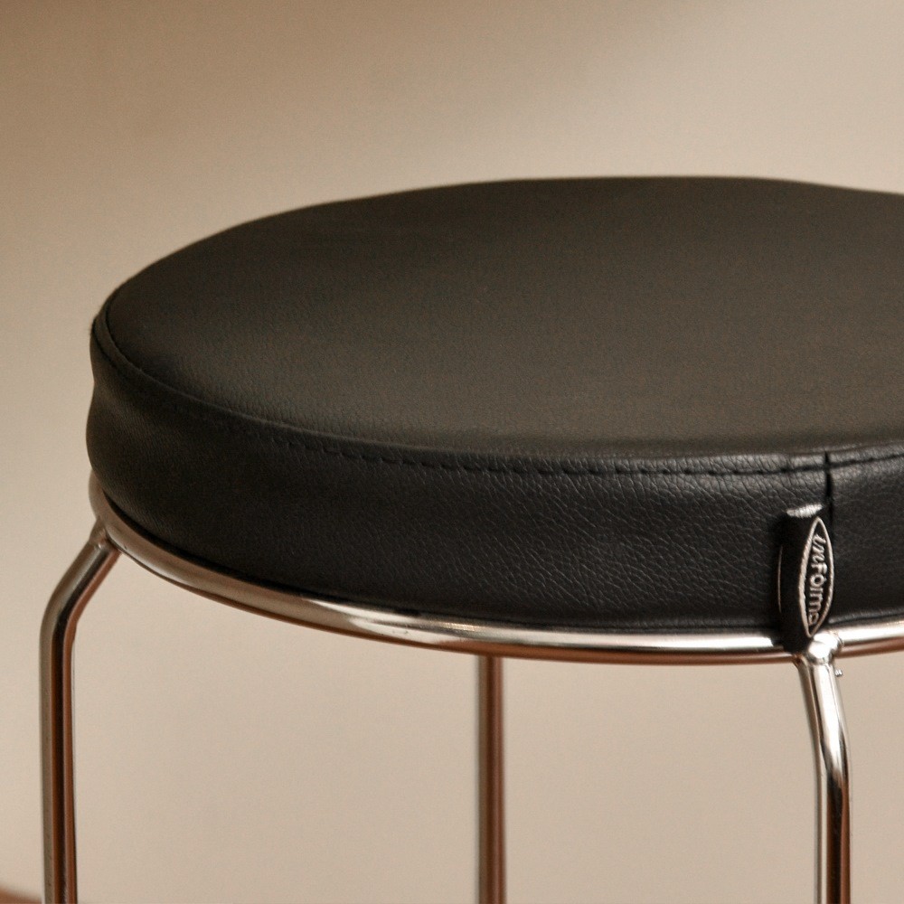 Informa Neo Titans Leather Bench - Black Multipurpose Stool Cafe ...