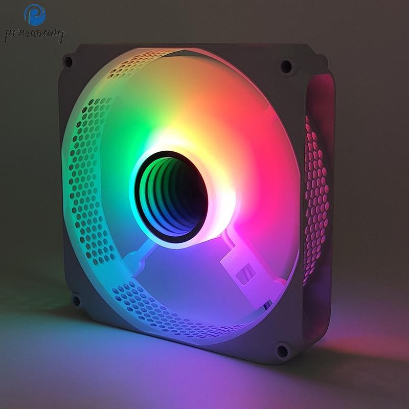 Permanenty 12cm DIY Desktop Computer Case Cooling Fans Mute RGB PC ...
