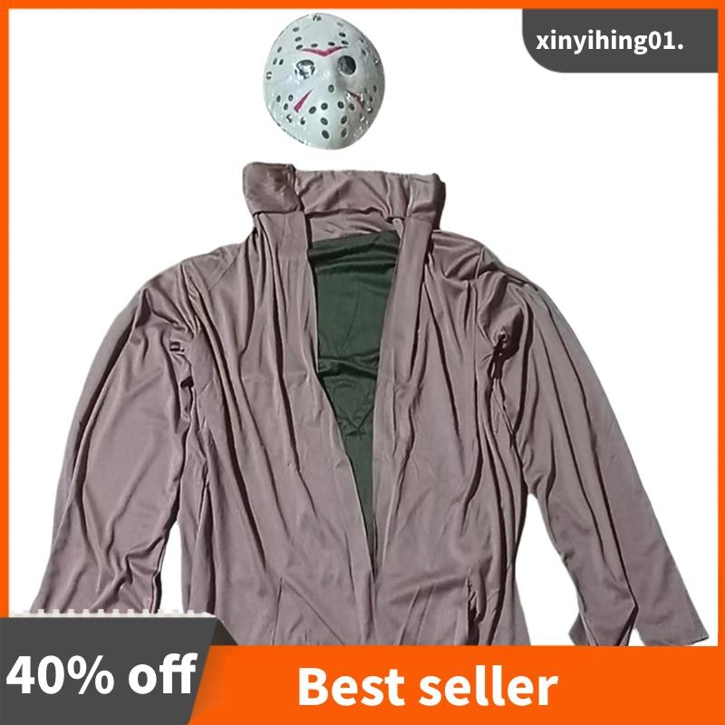 Jason Friday The 13th Deluxe Mens Brown Costume