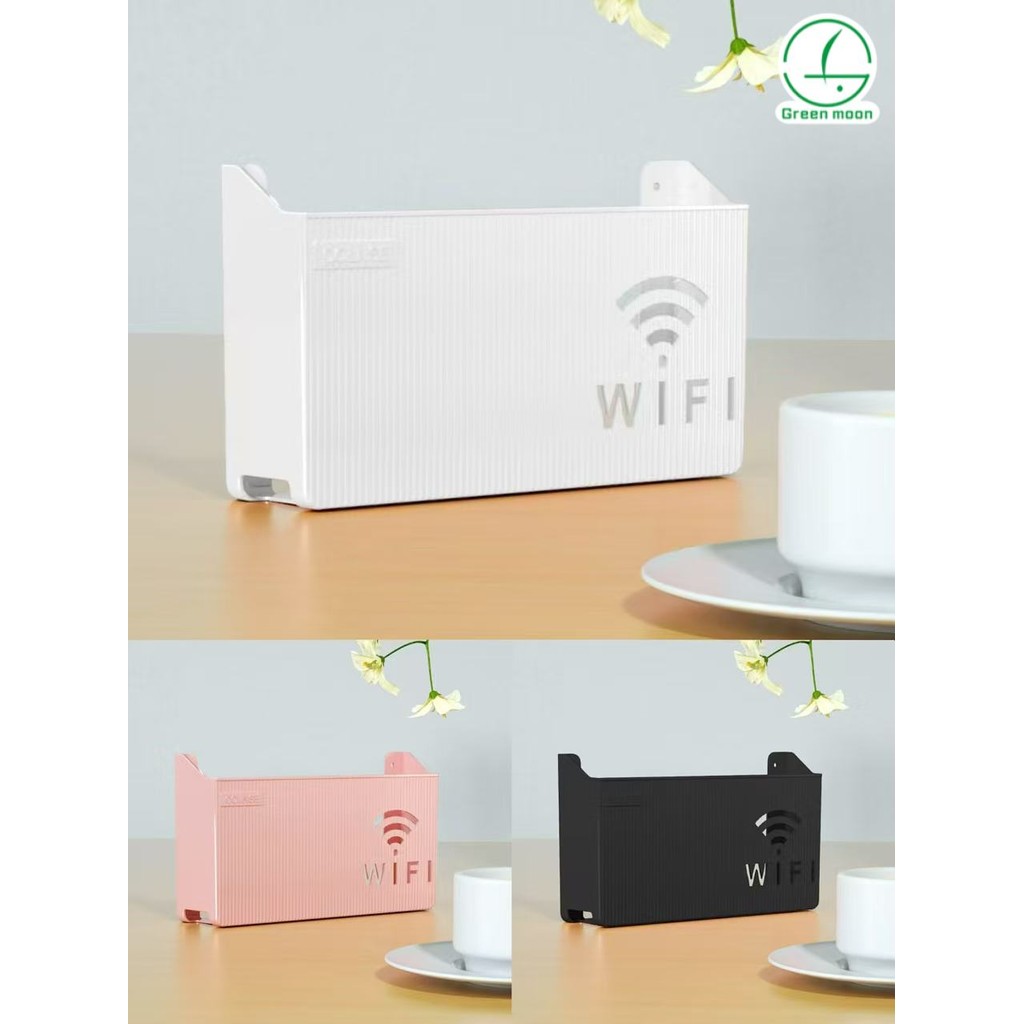 Wifi Shelf Set-top Box Rack TV Router Bracket Storage Box Wall ...