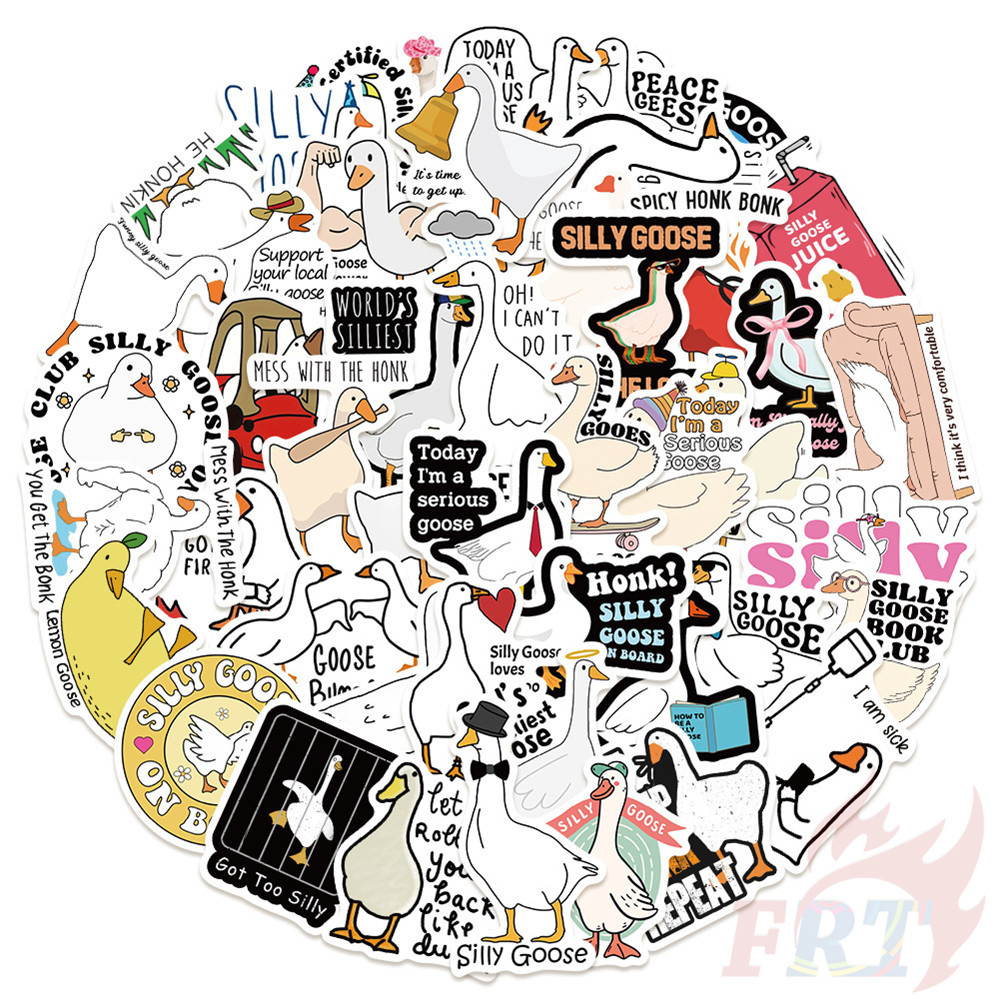 50Pcs/Set Q Funny Duck Series 03 Stickers DIY Fashion Waterproof Doodle ...