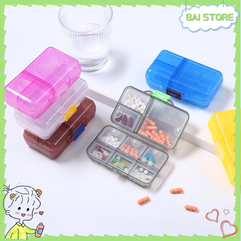9 Grids Moisture Proof Medicine Storage Organizer Case Double Layers ...