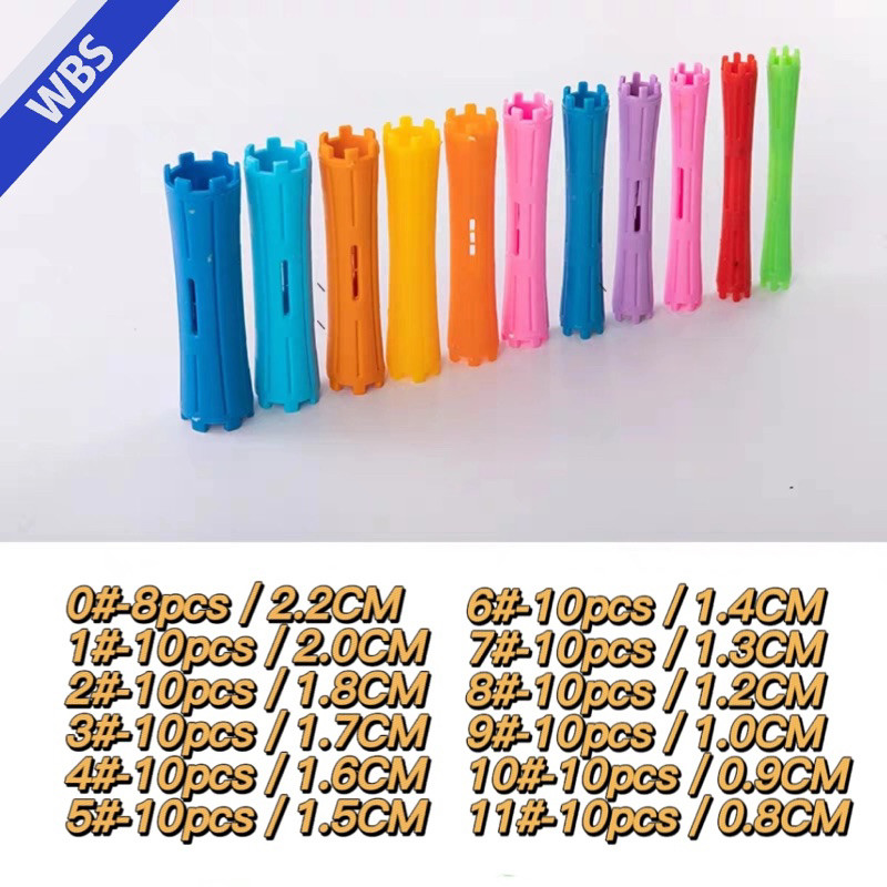 Hair Perm Rods Kit Cold Permanent Bar Plastic Curler Roll Curling Rods ...